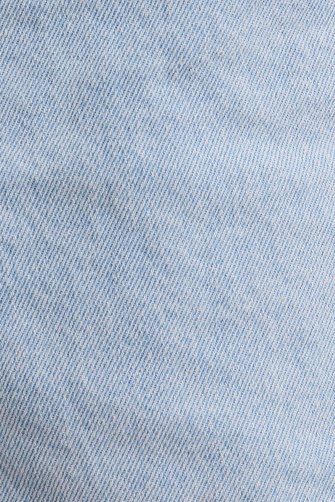 Pleated Denim Shorts: Light Denim