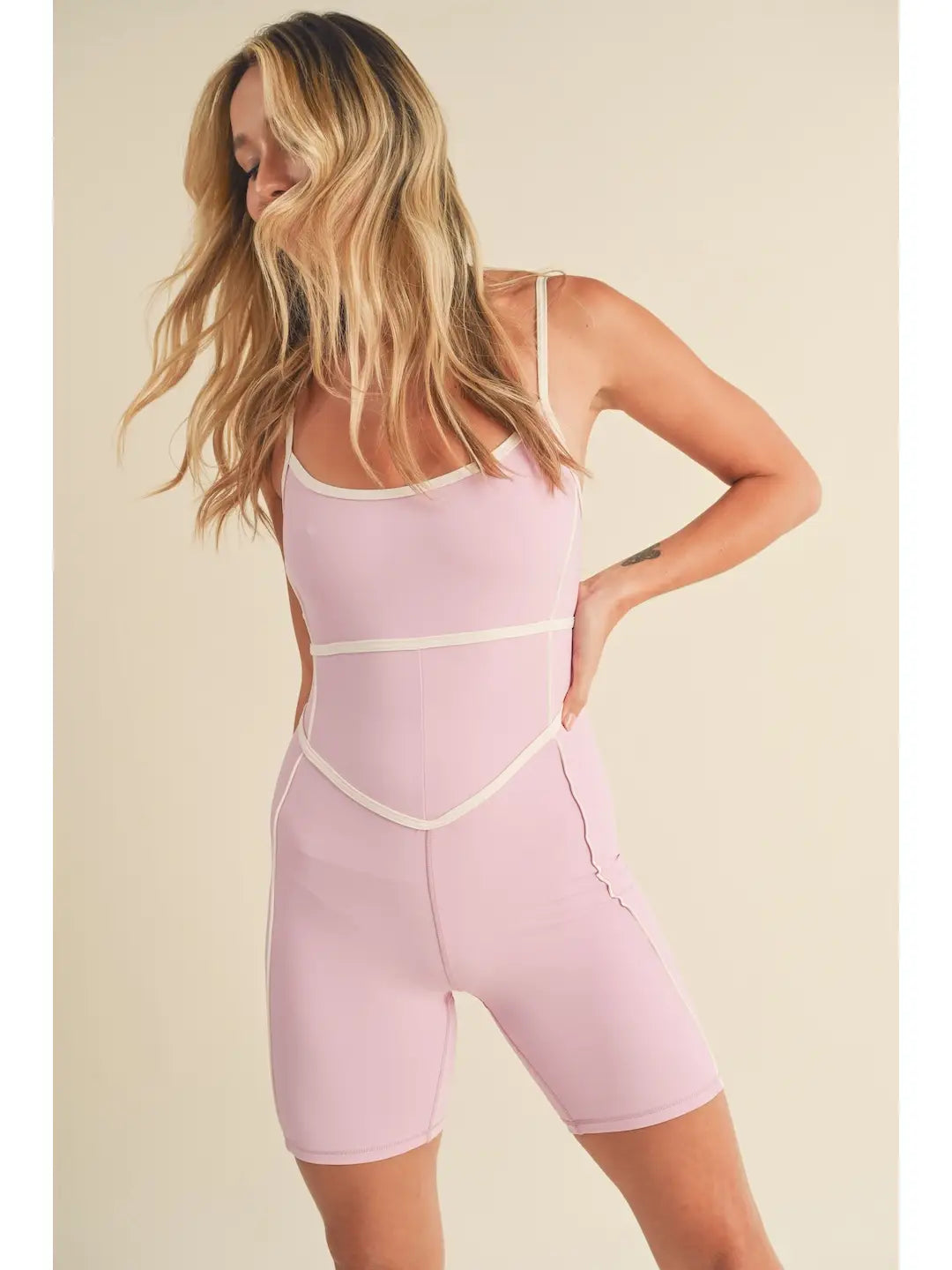 Athletic Romper - Pink