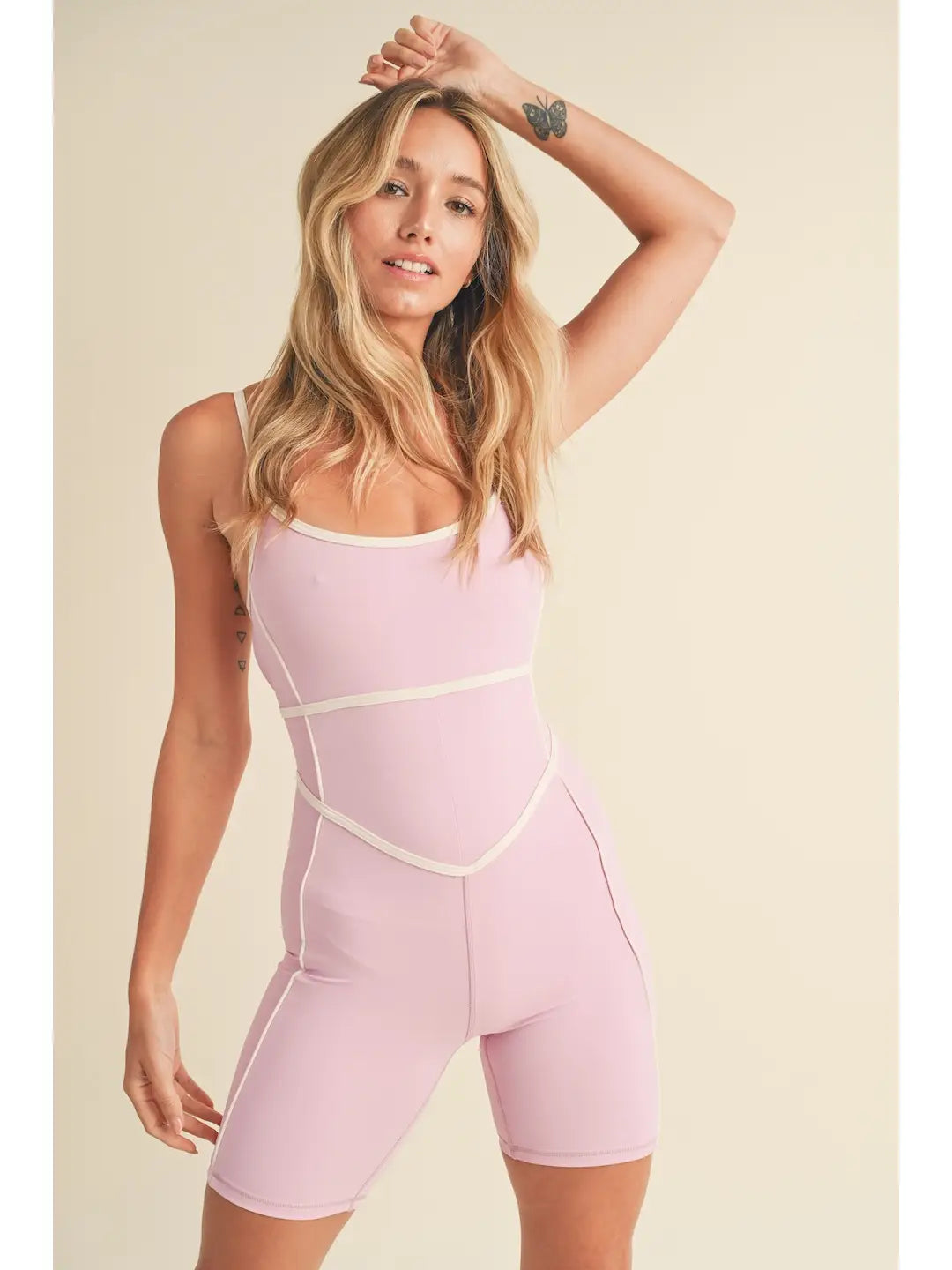 Athletic Romper - Pink
