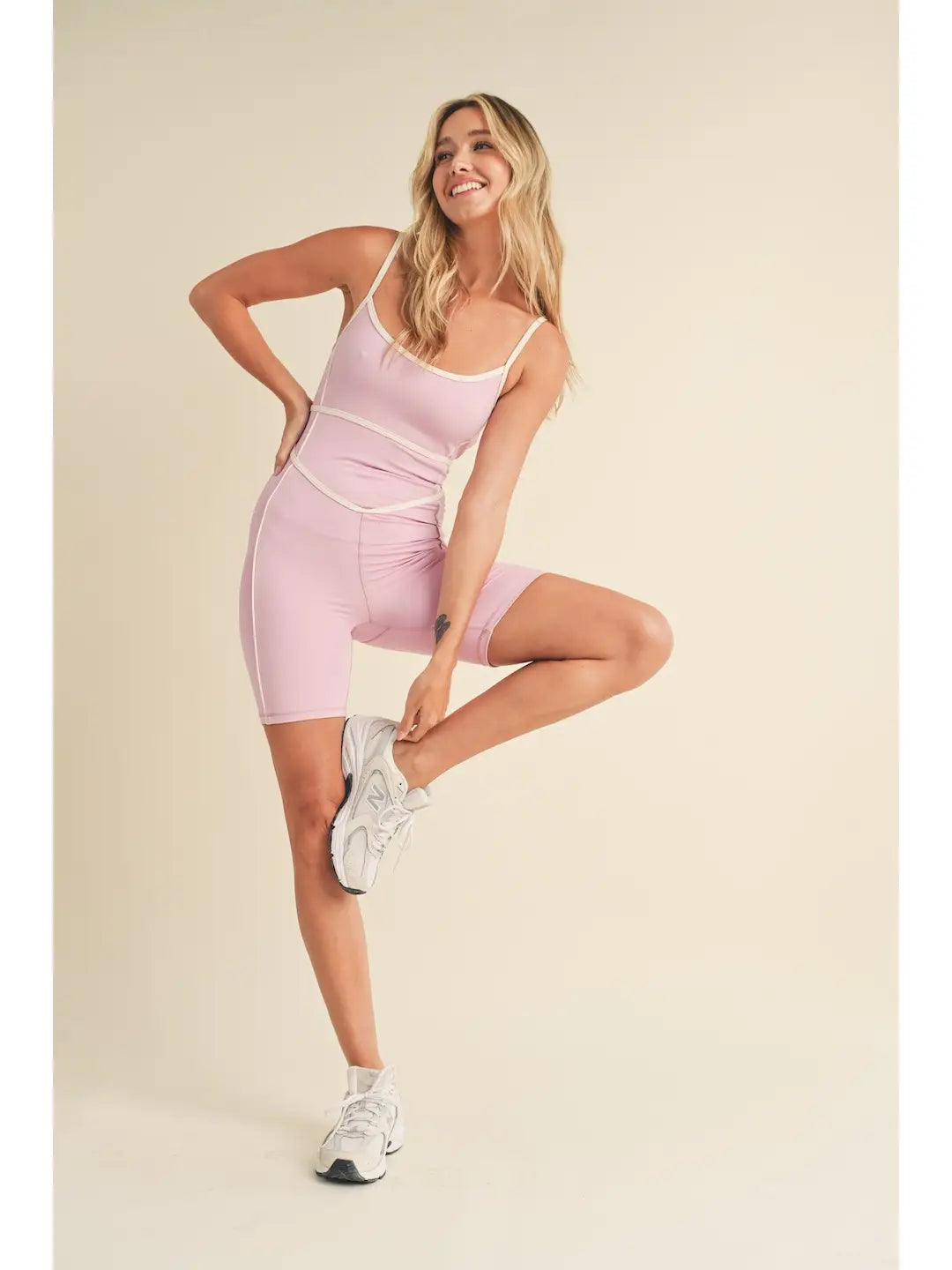 Athletic Romper - Pink