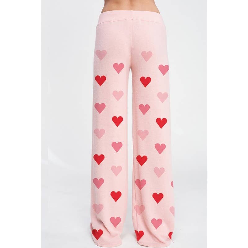 Heart's All Over Loungewear Set - Pink