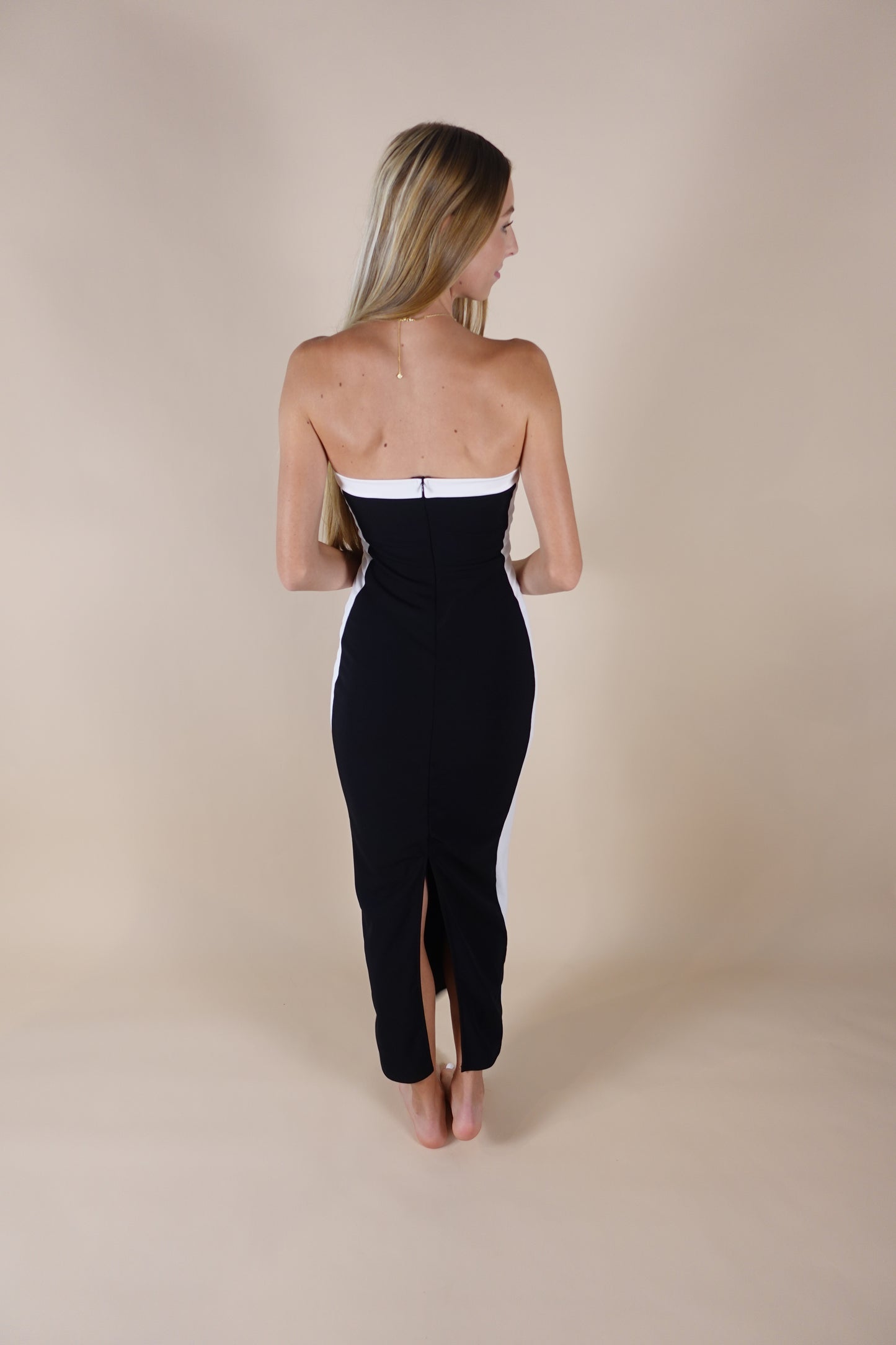 Lexi Maxi Dress - Black & White