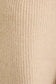 High Neck Sleeveless Sweater Top: Cream