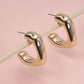 Baylee Squared Hoop Earrings - Gold