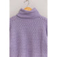 Turtleneck Sweater: Lavender