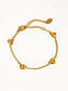 Vivre 18K Gold Non-Tarnish Petite Heart Necklace: Yellow Gold