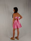 Cut Out Waist Dress - Candy Pink