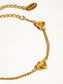 Vivre 18K Gold Non-Tarnish Petite Heart Necklace: Yellow Gold