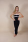 Lexi Maxi Dress - Black & White