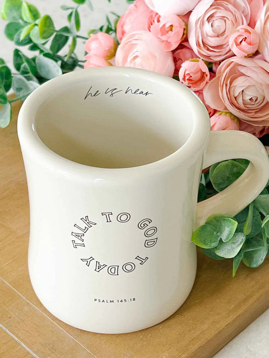 'Talk to God Today' Ceramic Mug