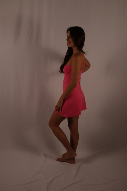 Sweetheart Athletic Dress - Pink