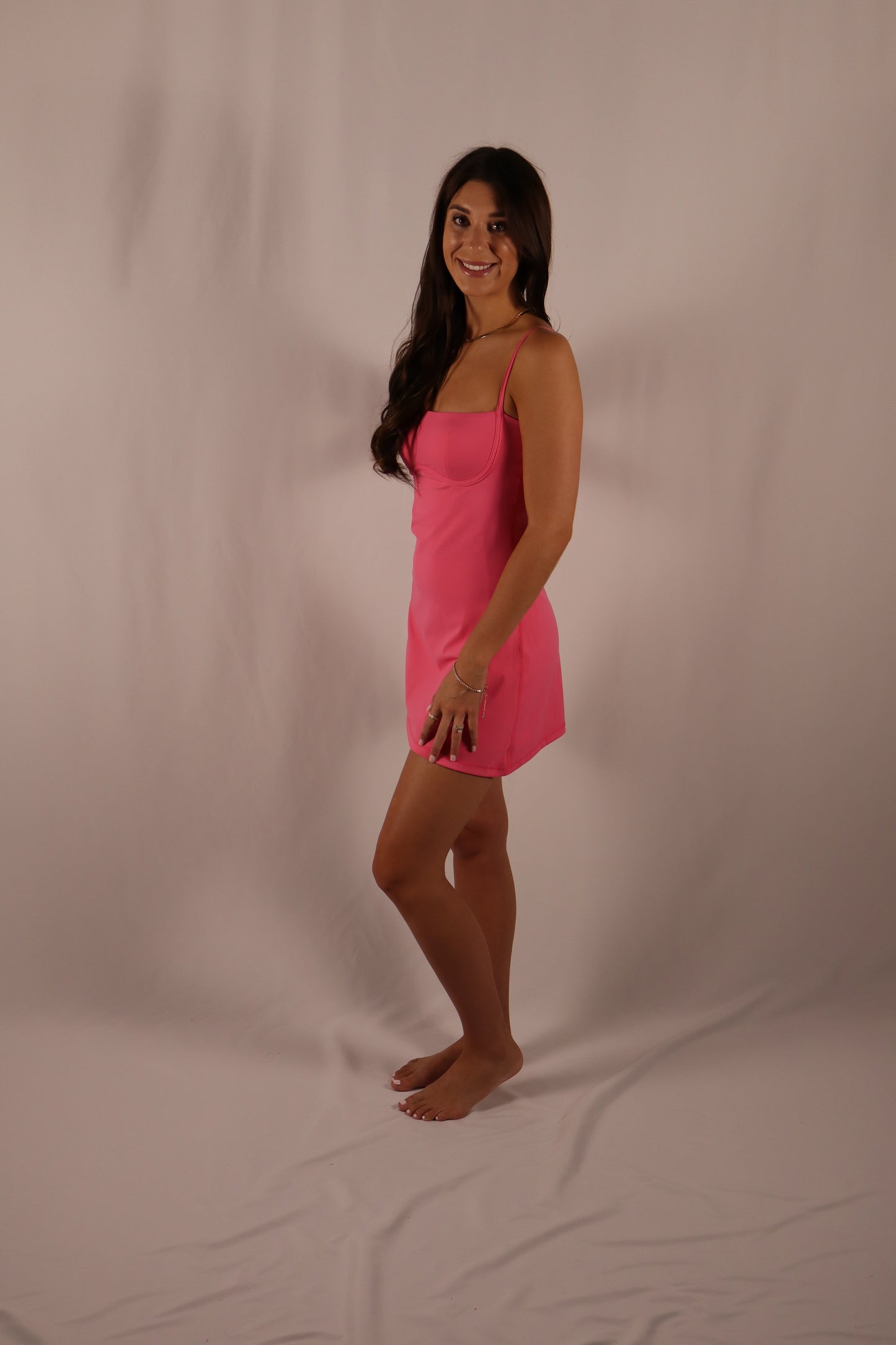 Sweetheart Athletic Dress - Pink