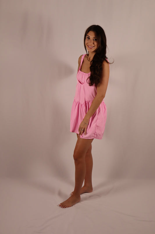 Athletic Dress - Bubblegum Pink