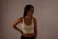 Aligned Cropped Tank - Cream or Pink ￼