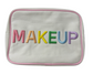 Canvas Embroidered Makeup Bag - XL