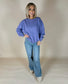 Crewneck Long Sleeve Sweatshirt: Lavender