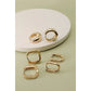 Mindy Hoop Earring Sets - Gold