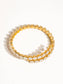 Maelys 18K Gold Non-Tarnish CZ Glam Bracelet: Yellow Gold