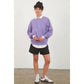 Crewneck Long Sleeve Sweatshirt: Lavender