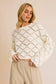 Open Knit Sweater: Cream