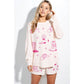Western Valentines Day Lounge Set - Cream