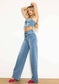 Pearl High-Rise Wideleg Jeans: Medium Stone