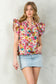 Flutter Sleeve Floral Top