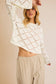 Open Knit Sweater: Cream