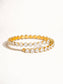 Maelys 18K Gold Non-Tarnish CZ Glam Bracelet: Yellow Gold