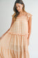 Ruffle Strappy Shoulder Tiered Midi Dress - Orange