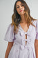 Triple Bow Romper - Lavender