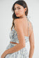 Floral Halter Neck Romper - Blue